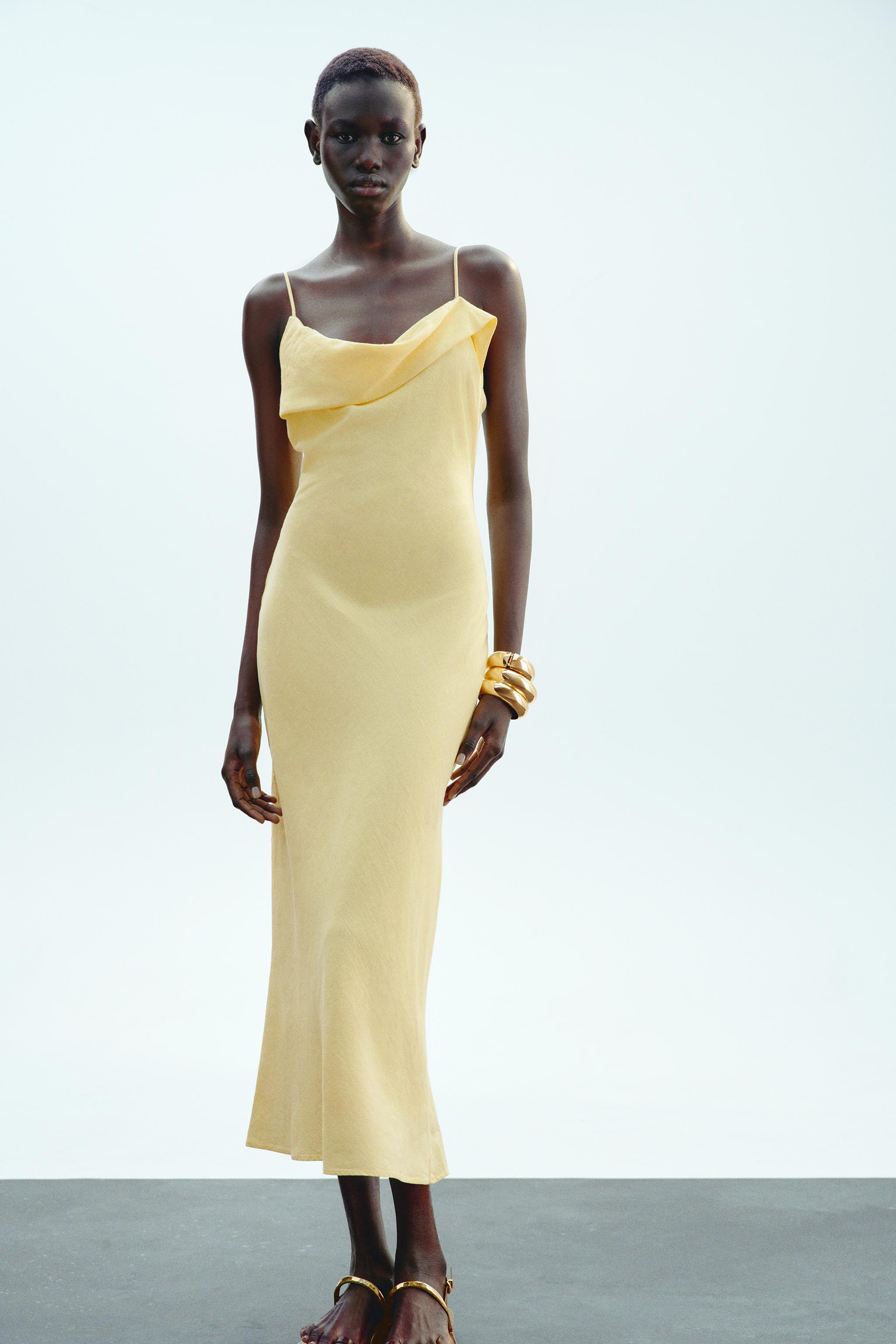 Ramie Midi Slip Dress