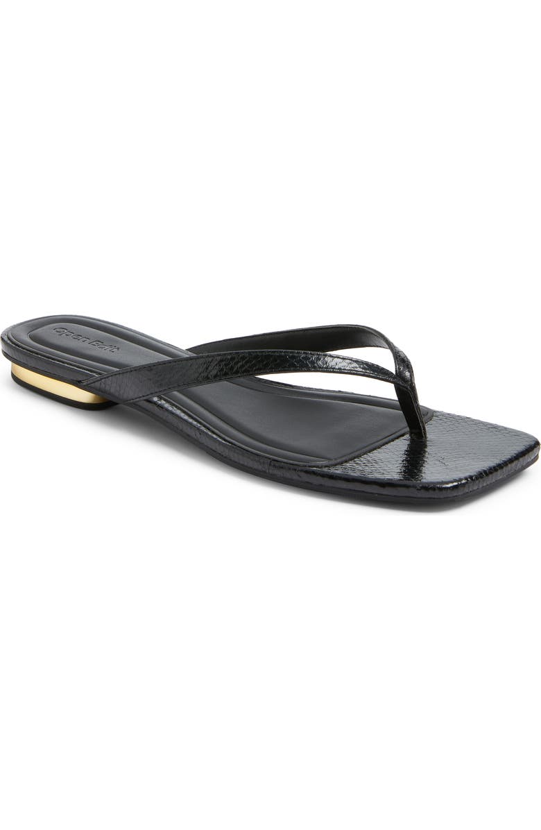 Ocean Snakeskin Embossed Flip Flop