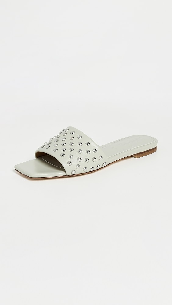 Aeyde Anna Studded Nappa Leather Cloud Sandals
