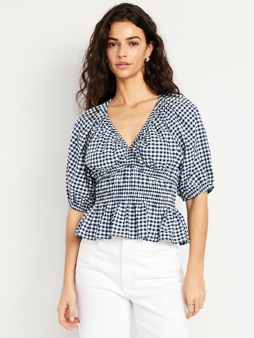 Old Navy gingham top