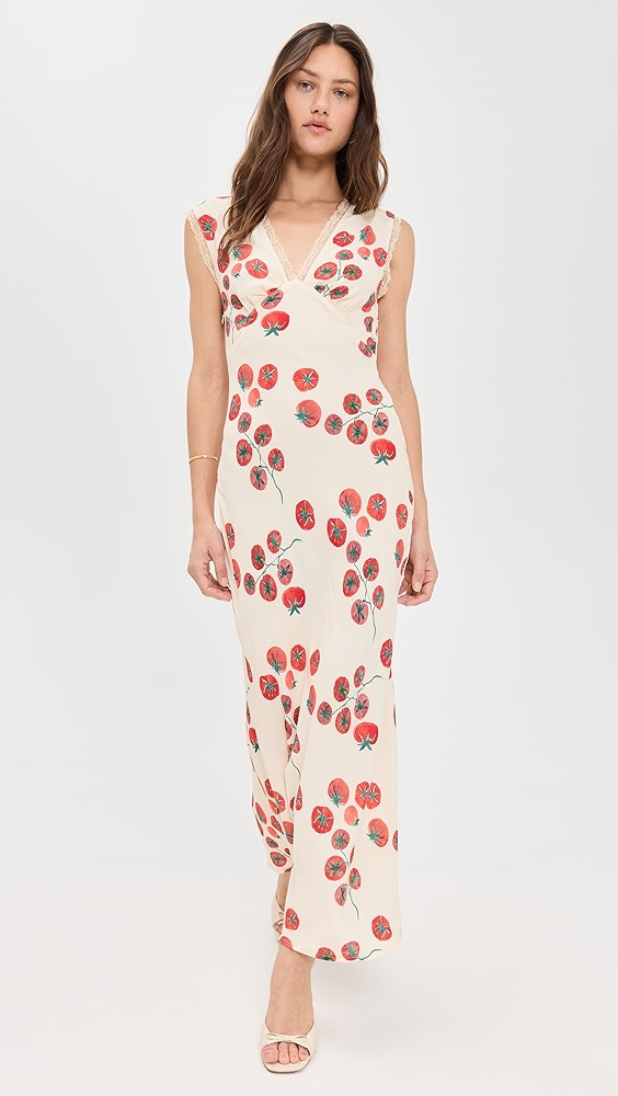 Vrg Grl Vintage Lover Bias Cut Maxi Dress