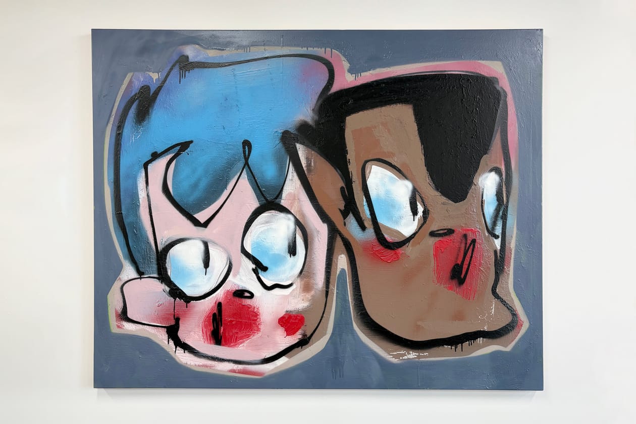 Tomas Gittins Opens Pursuit of Joy Debut Exhibition in London art artworks salomon sportstyle toxic arts gallery.