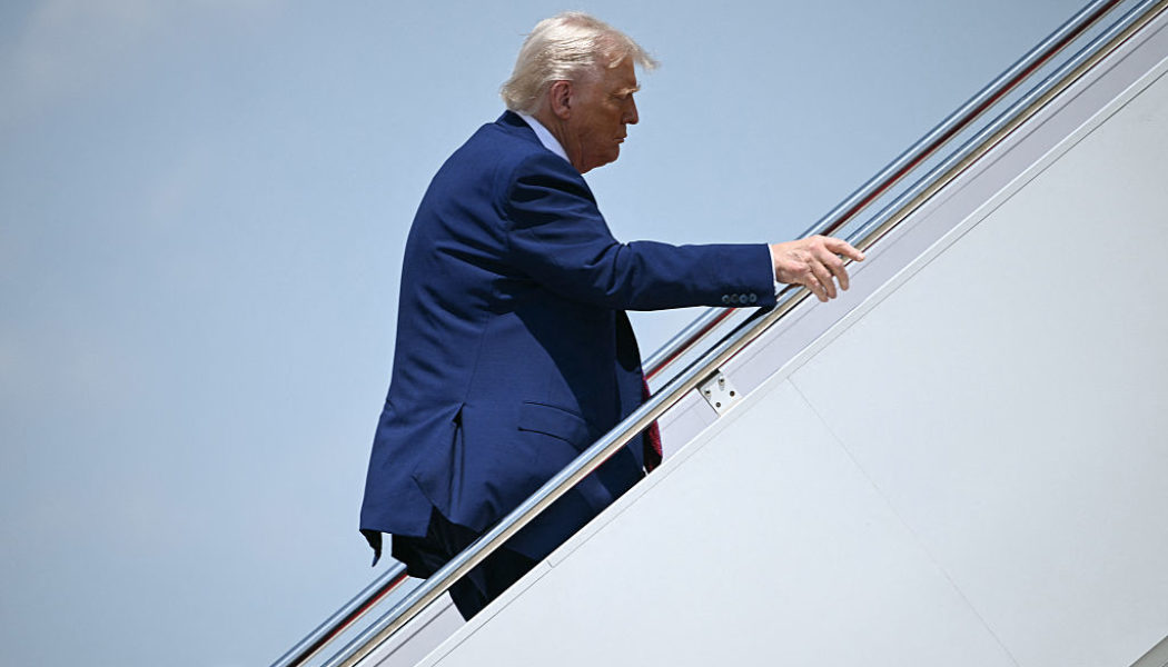 Trump Trips On Air Force One Steps, X Rolls Out The Jokes