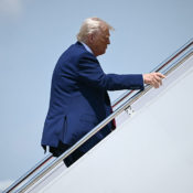 Trump Trips On Air Force One Steps, X Rolls Out The Jokes