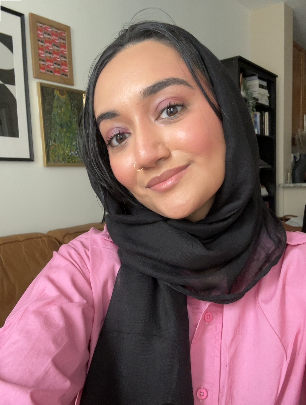 Yusra Siddiqui in Saei's Slip Tint Tinted Moisturizer