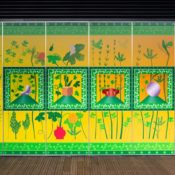 Yinka Ilori Launches London's Fulham Pier with '100 Found Objects' Installation