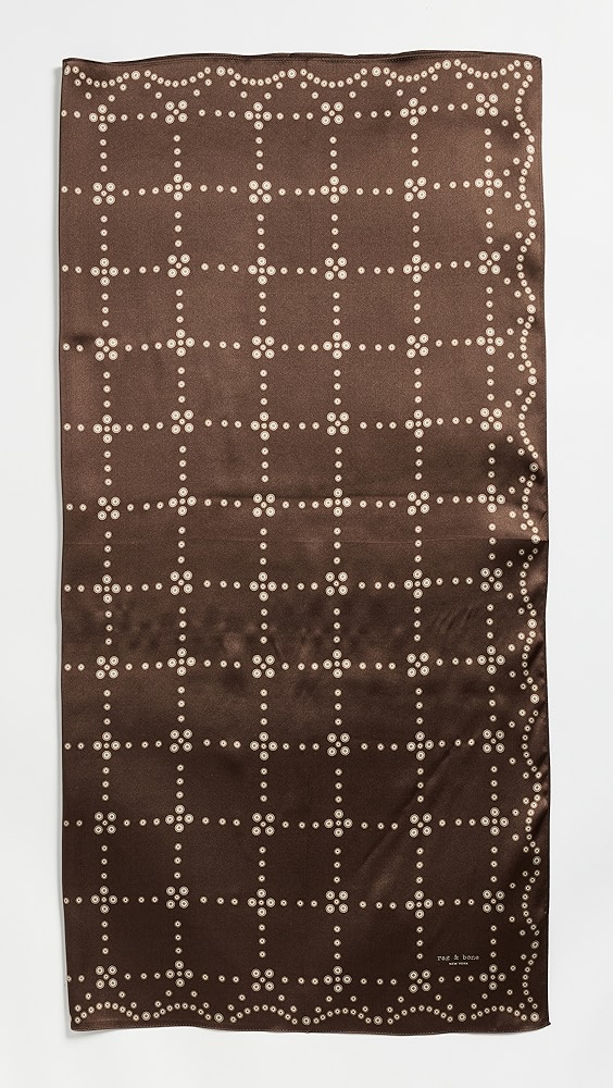Rag & Bone Pearly Button Silk Scarf