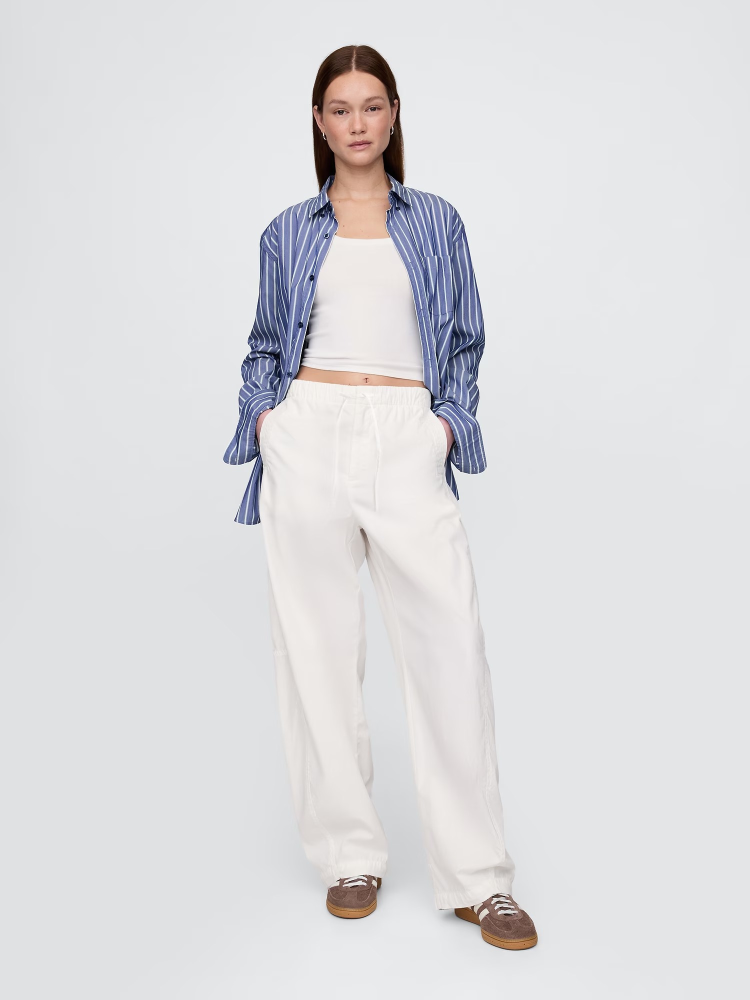 Gap, Mid Rise Barrel Parachute Pants