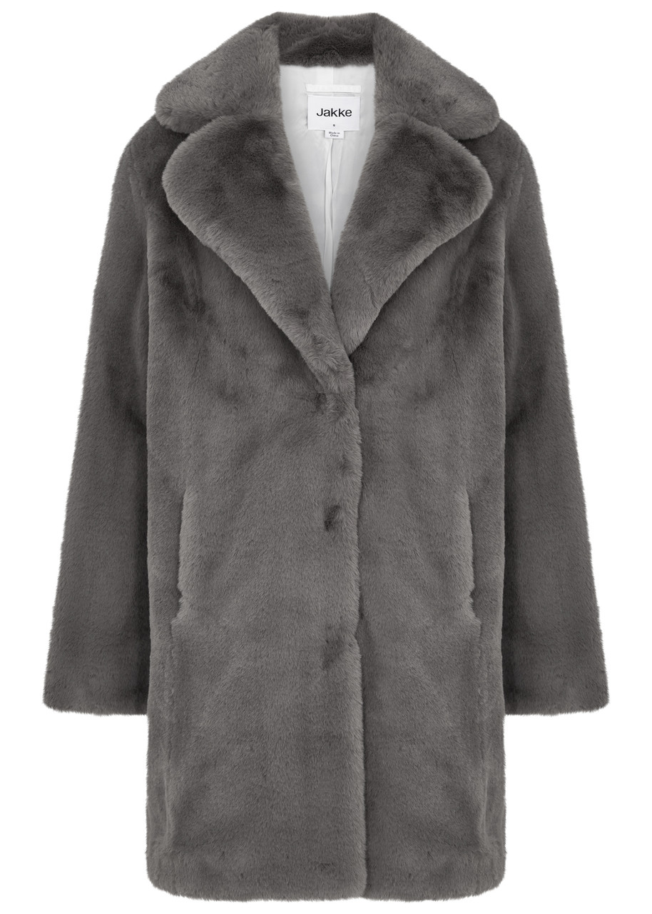 Heather Faux Fur Coat