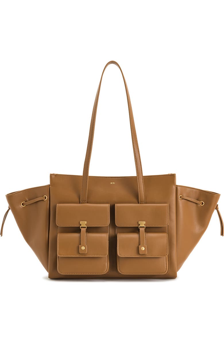 Linda Large Faux Leather Tote