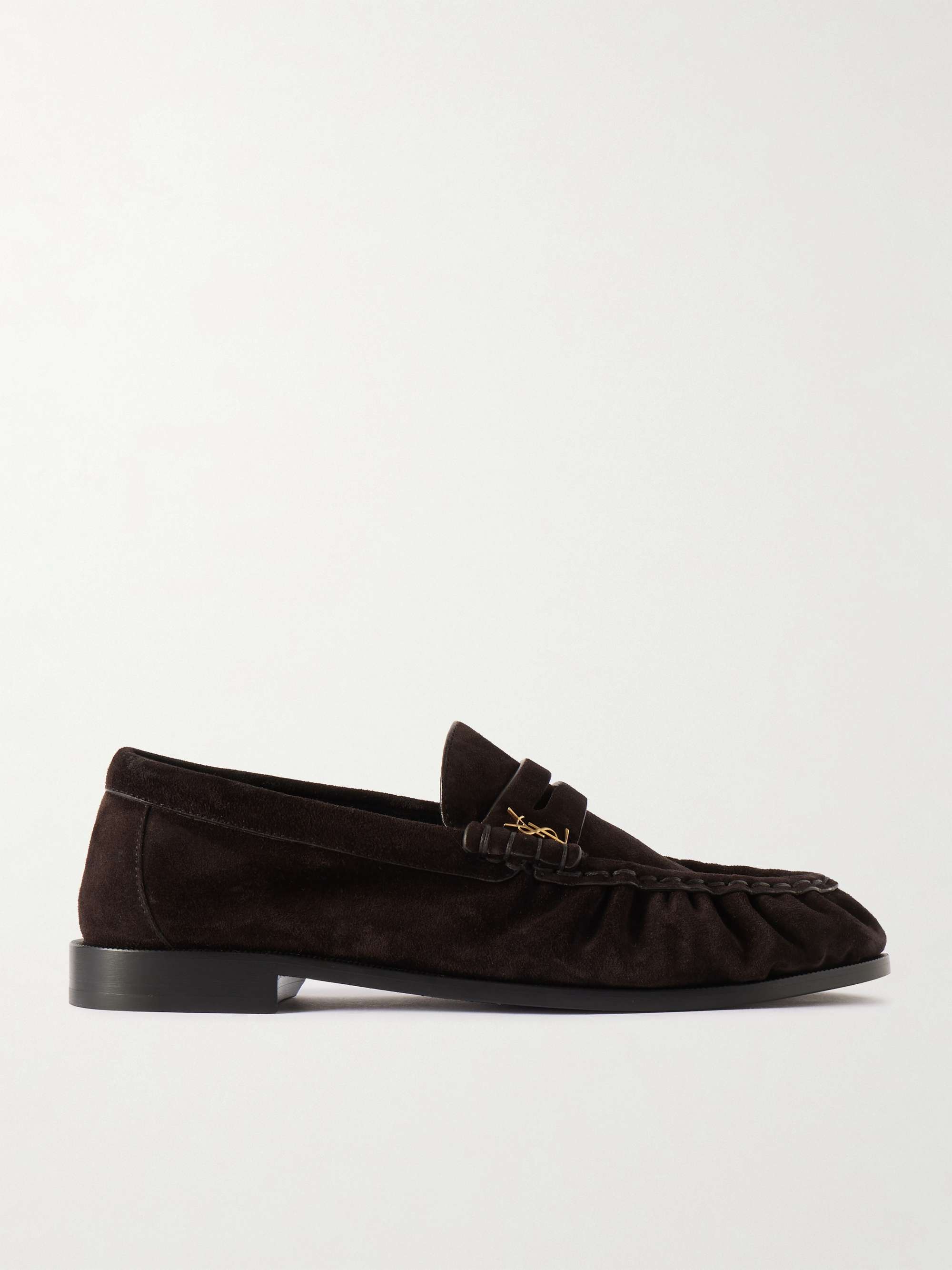 Le Loafer Logo-Embellished Suede Loafers