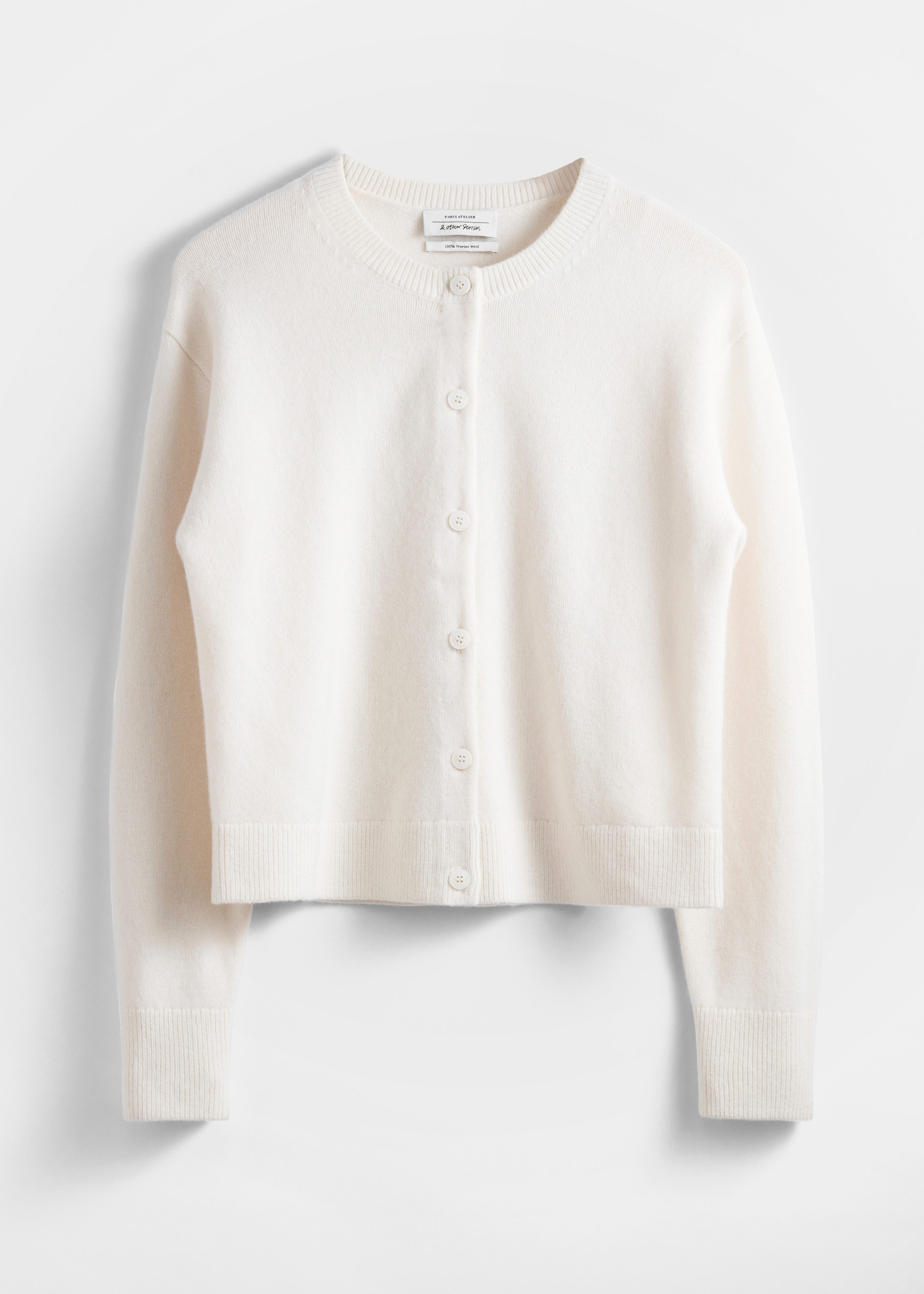 Boxy Merino Wool Cardigan