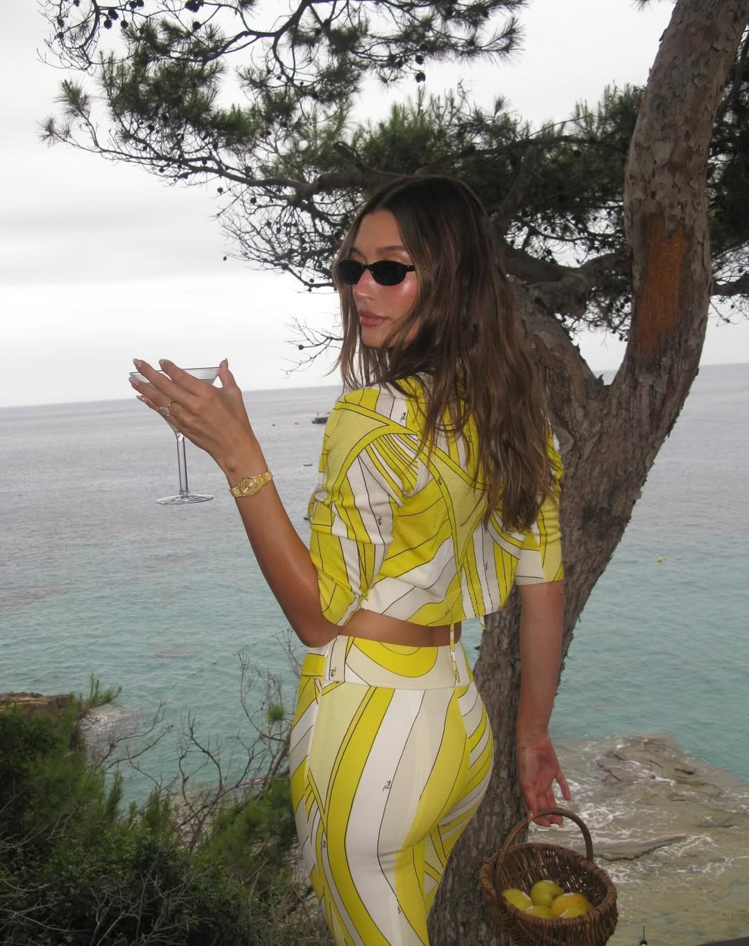 Hailey Bieber wearing Pucci