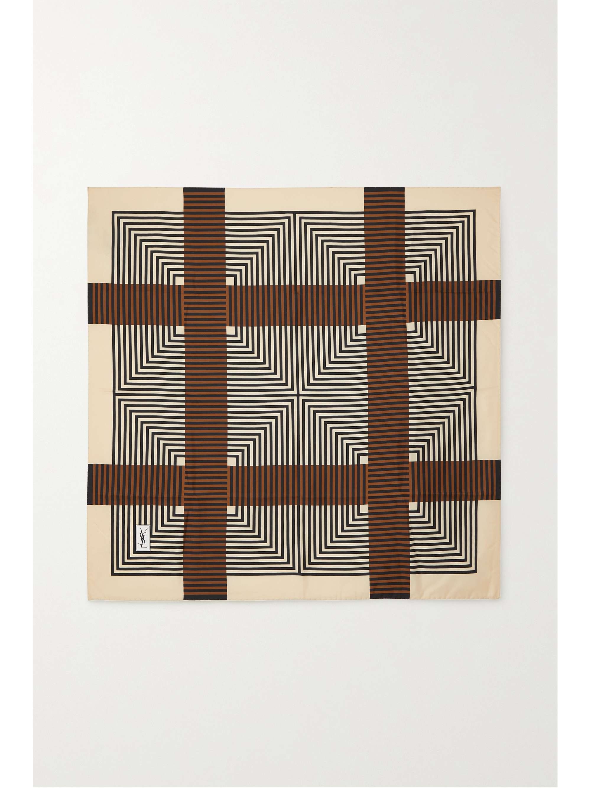 Printed Silk-Satin Scarf