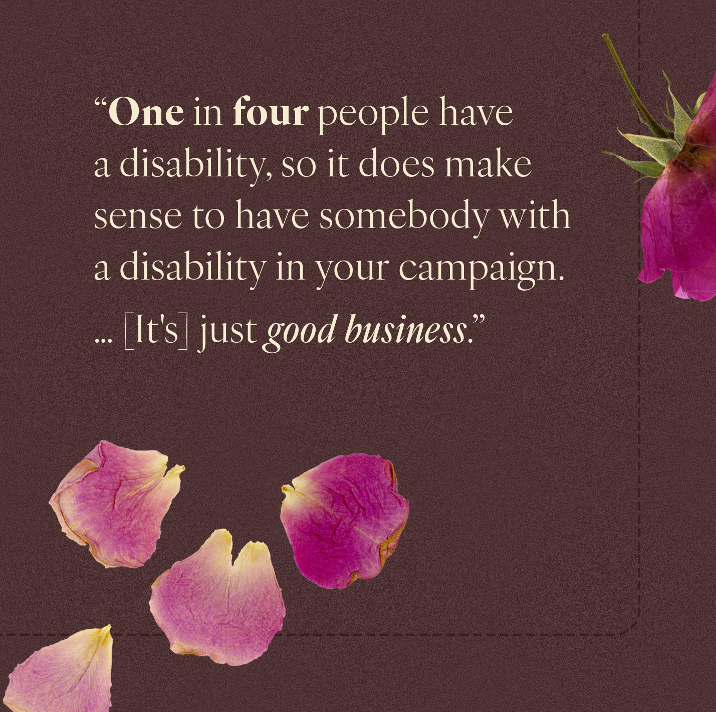 Pull quote from an interview with Maya Moore