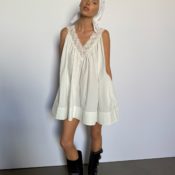 Bad News, Sandals—Fashion Girls Are Already Wearing Their White Dresses With Autumn's Biggest Boot Trend
