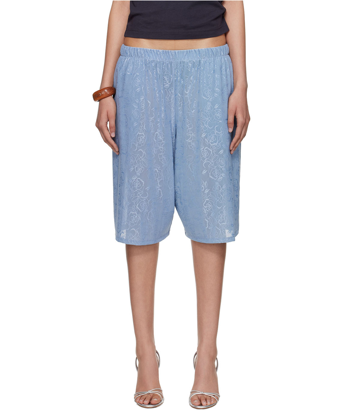 Conner Ives, Ssense Exclusive Blue Lace Basketball Shorts
