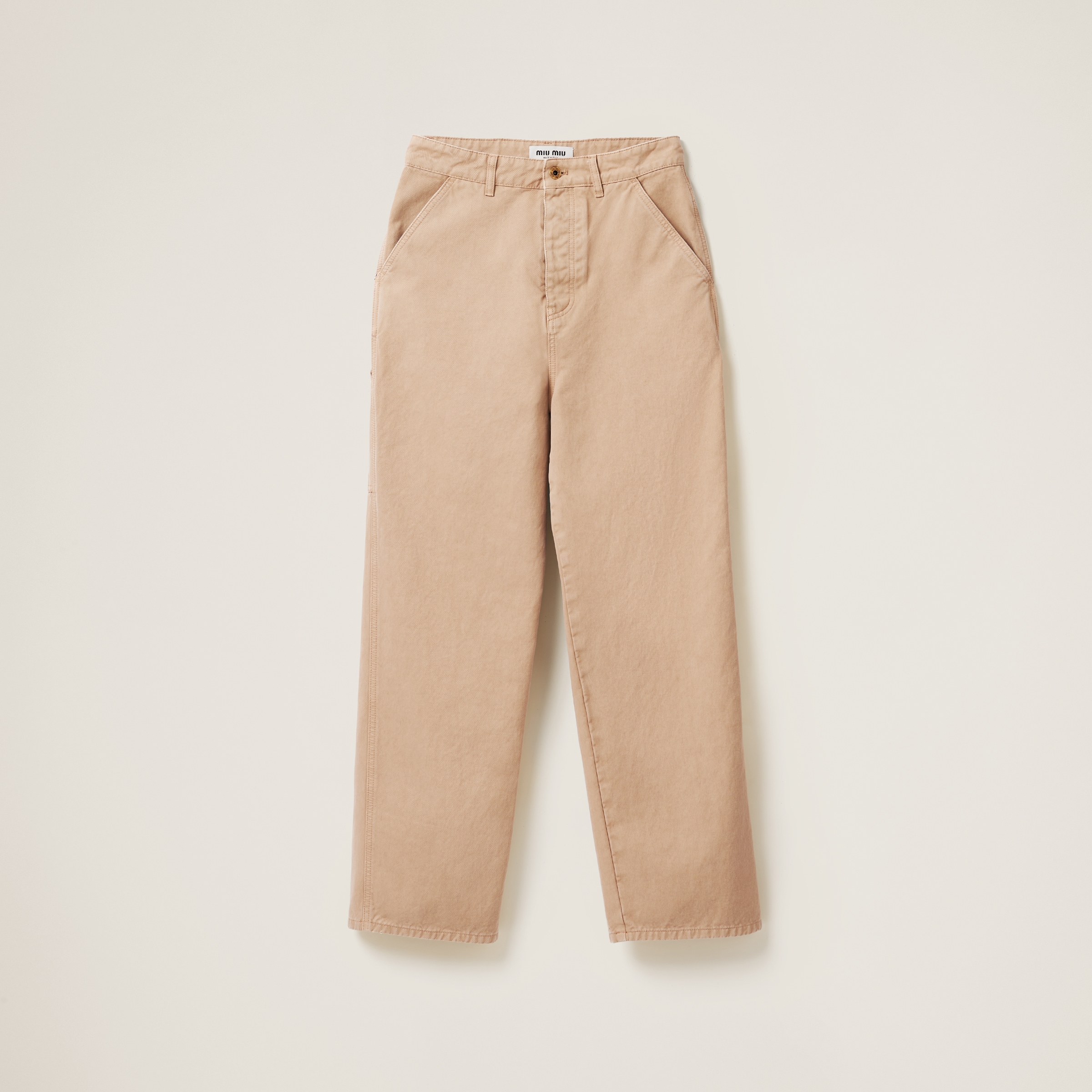 Garment-Dyed Gabardine Pants