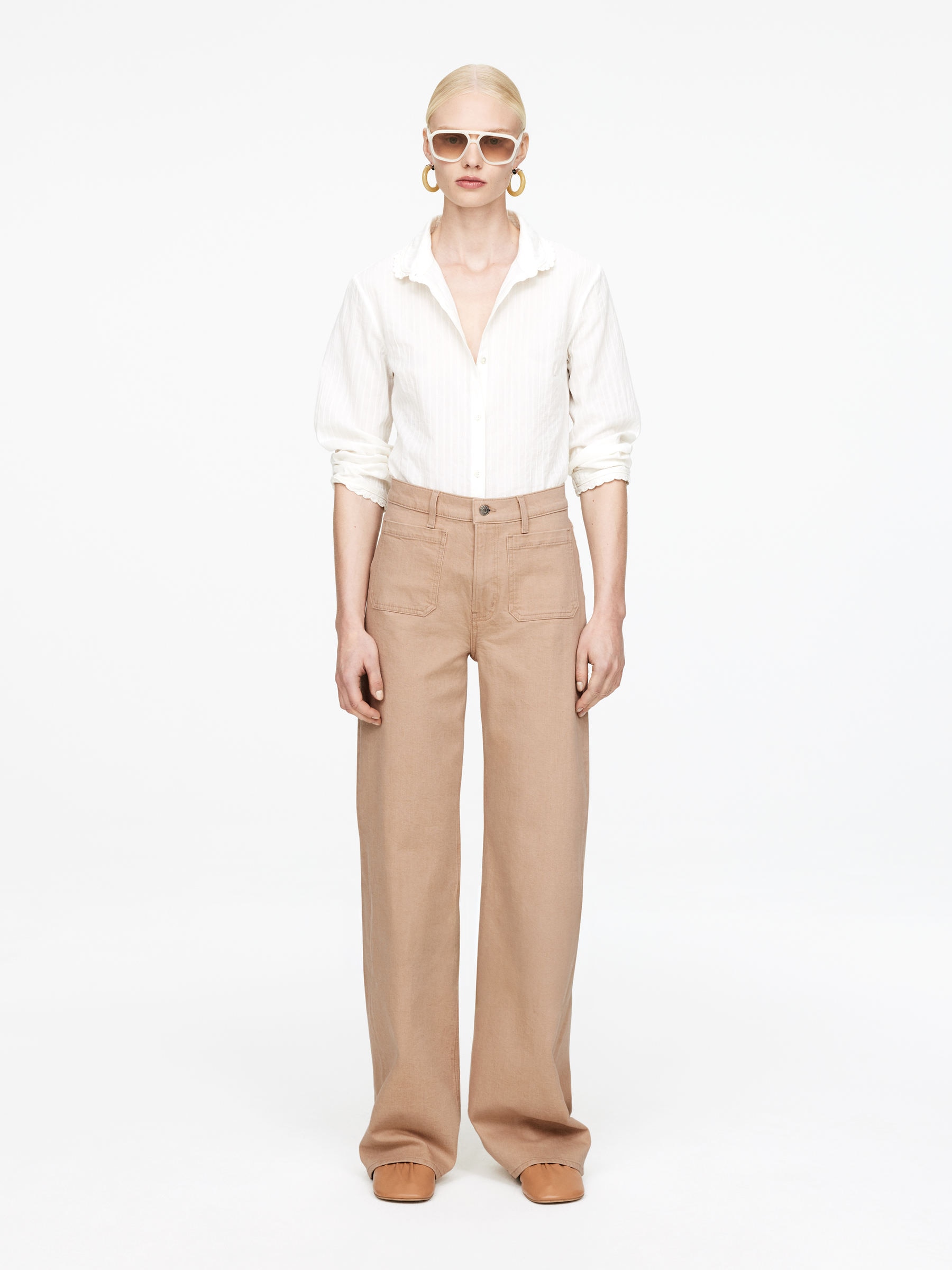 Lupine Flared Jeans – Beige – Women – Arket Gb