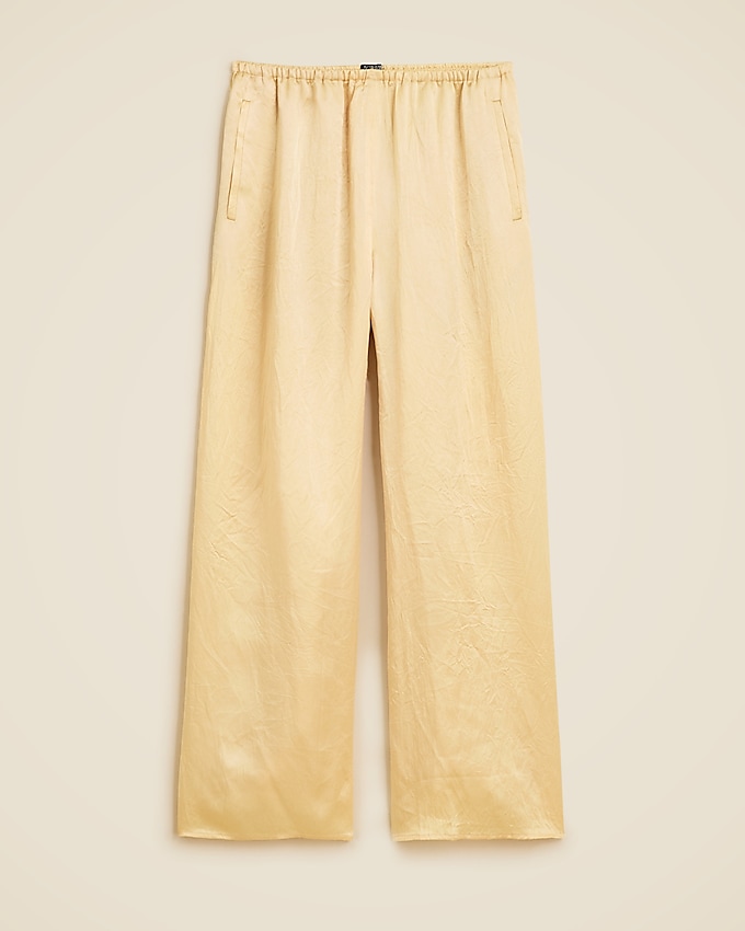 Cosmo Cropped Pant in Textured Satin