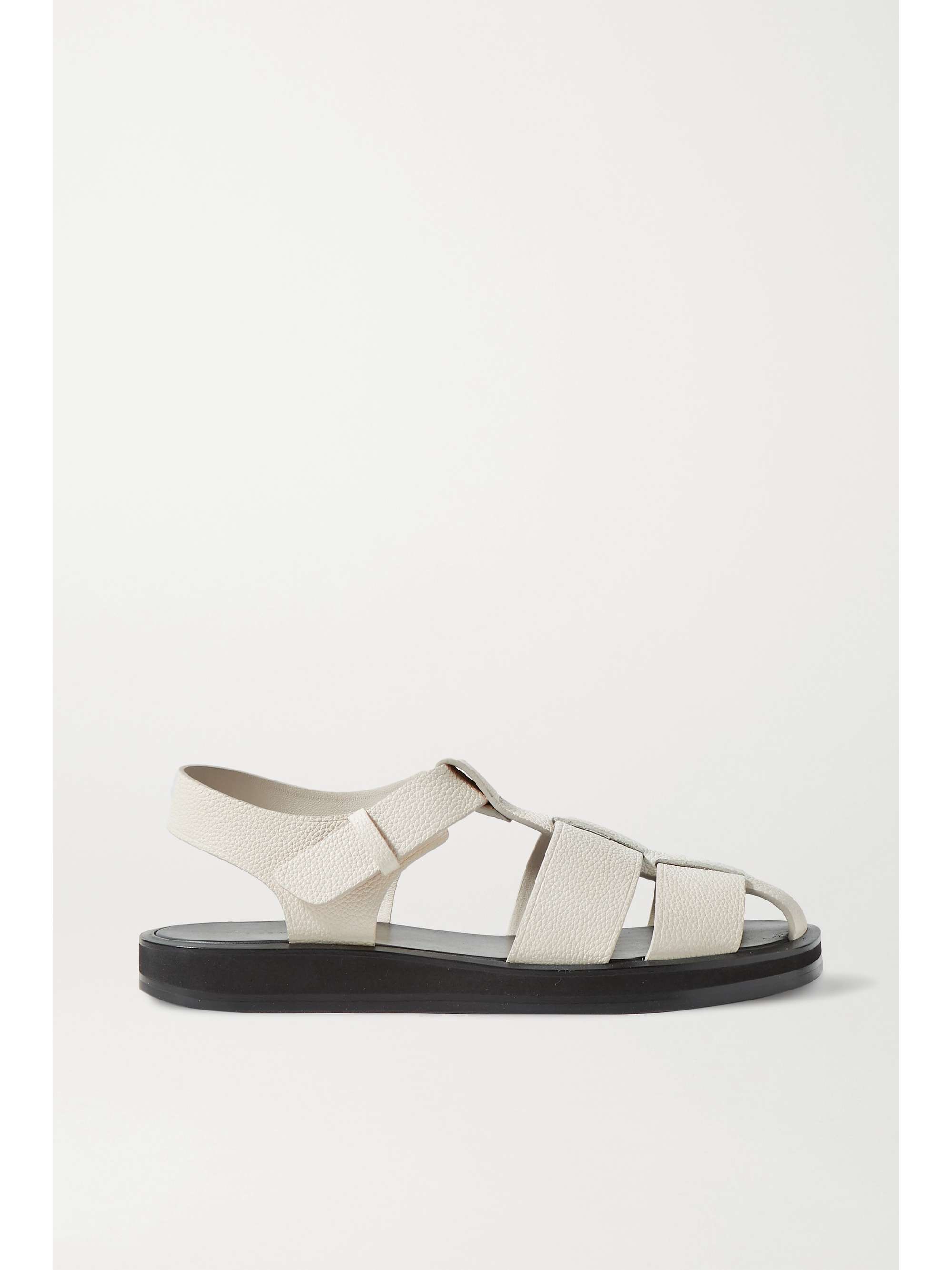 Fisherman Woven Textured-Leather Sandals