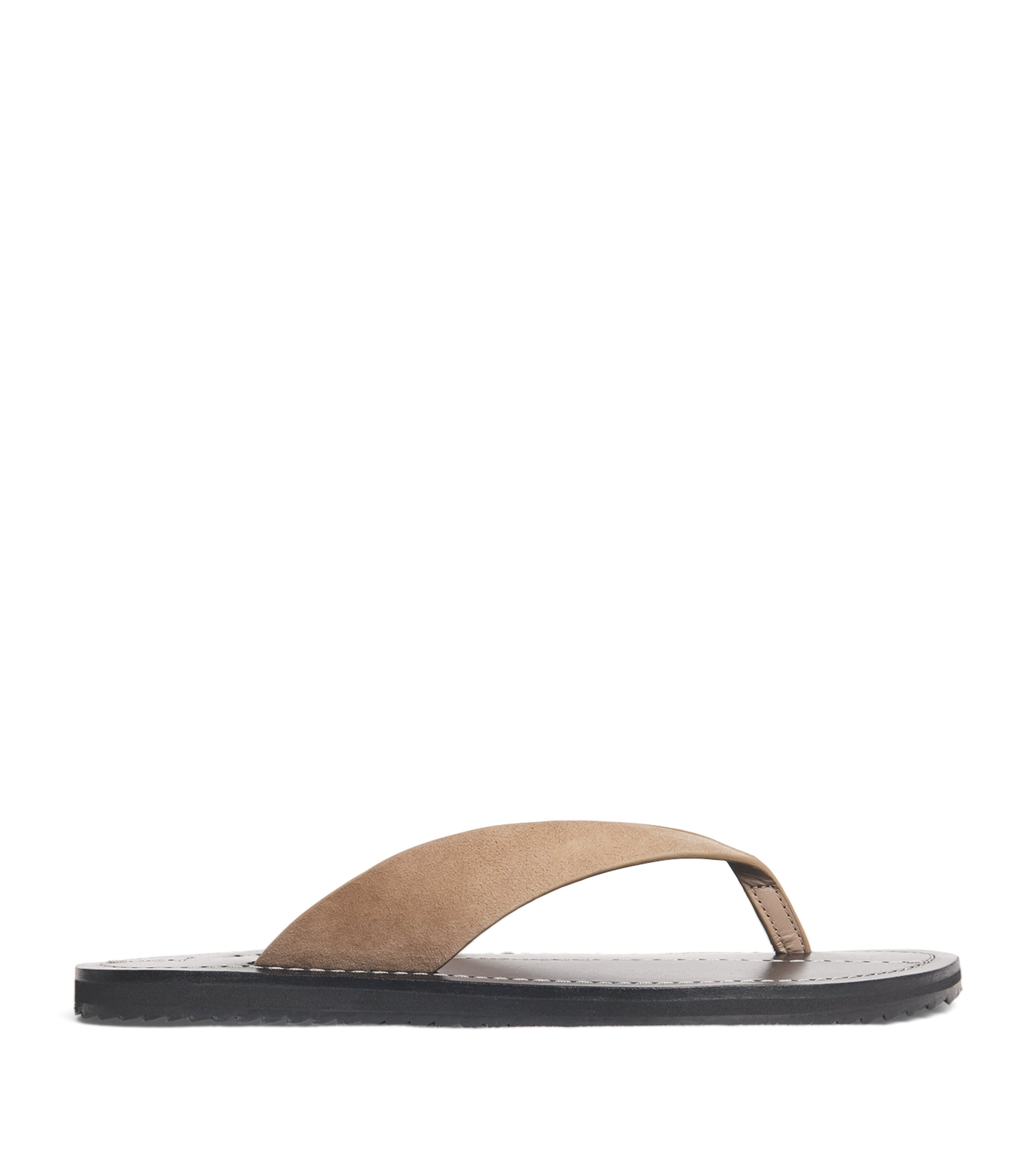 Suede Flora Flip Flops