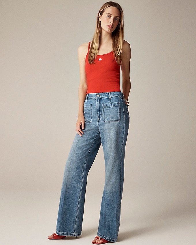Rouje X J.crew Marin High-Rise Flare Jean