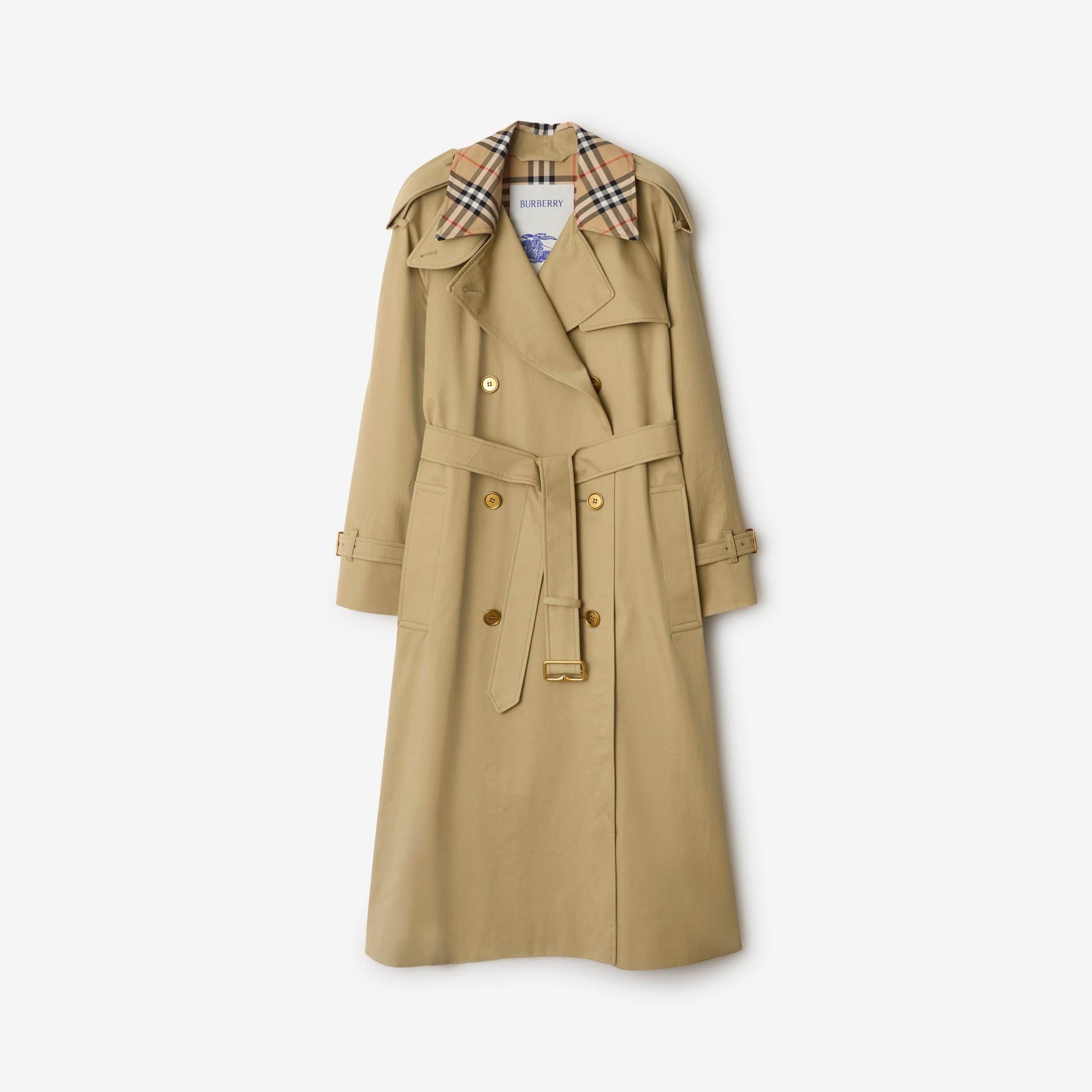 Burberry, Long Check Collar Castleford Trench Coat in Hamper 