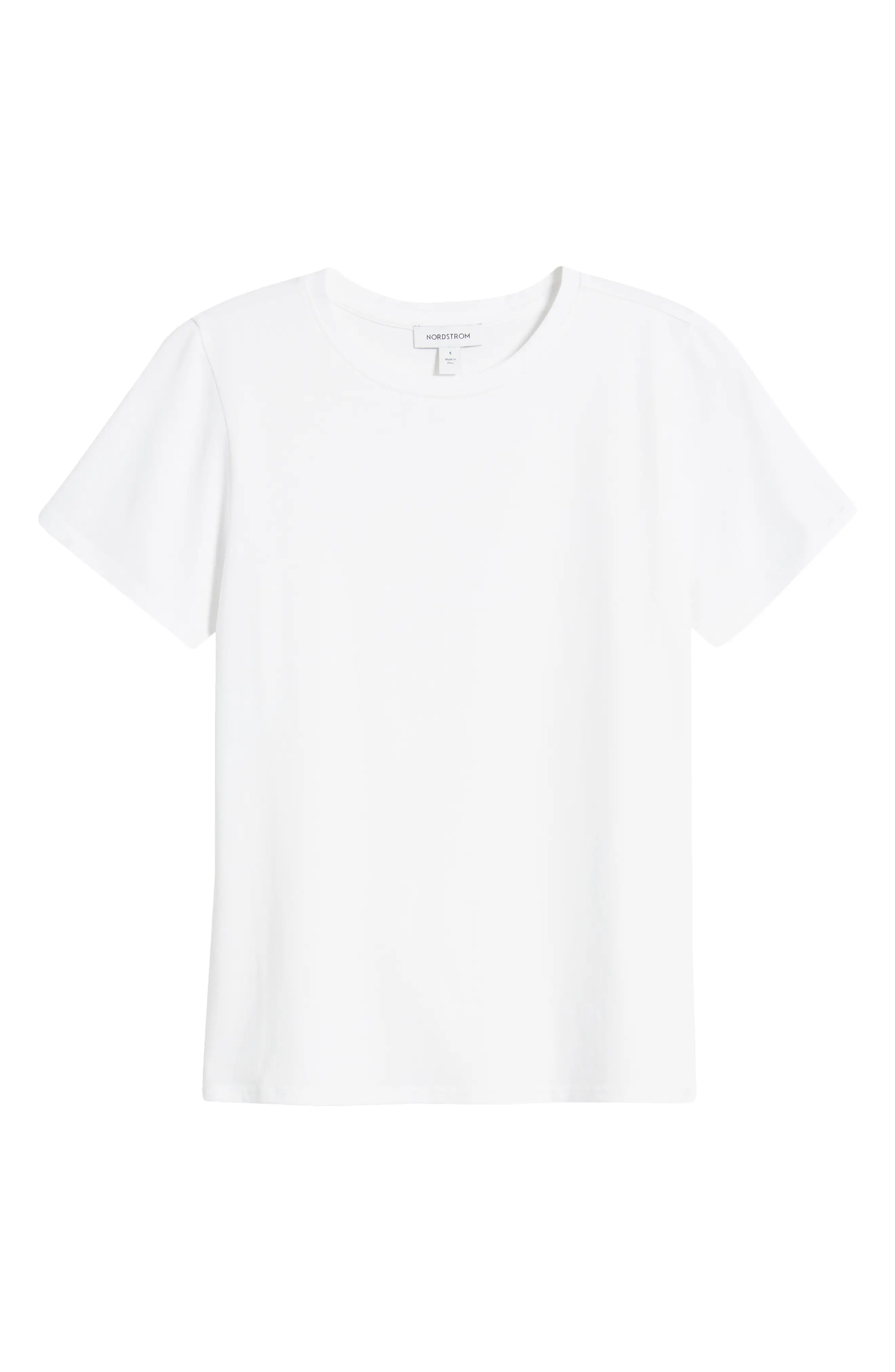 Pima Cotton Blend Crewneck T-Shirt
