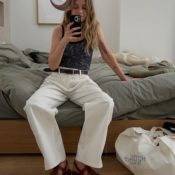 Forget Black Sandals—This Is the Elegant Colour That Makes White Jeans Look Their Chicest
