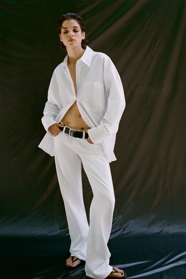 Trf Low-Rise Wide Leg Jeans