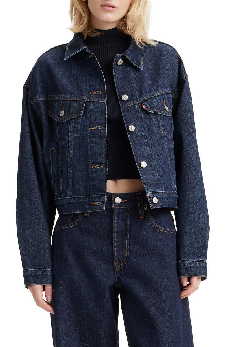 Shrunken '90s Denim Trucker Jacket