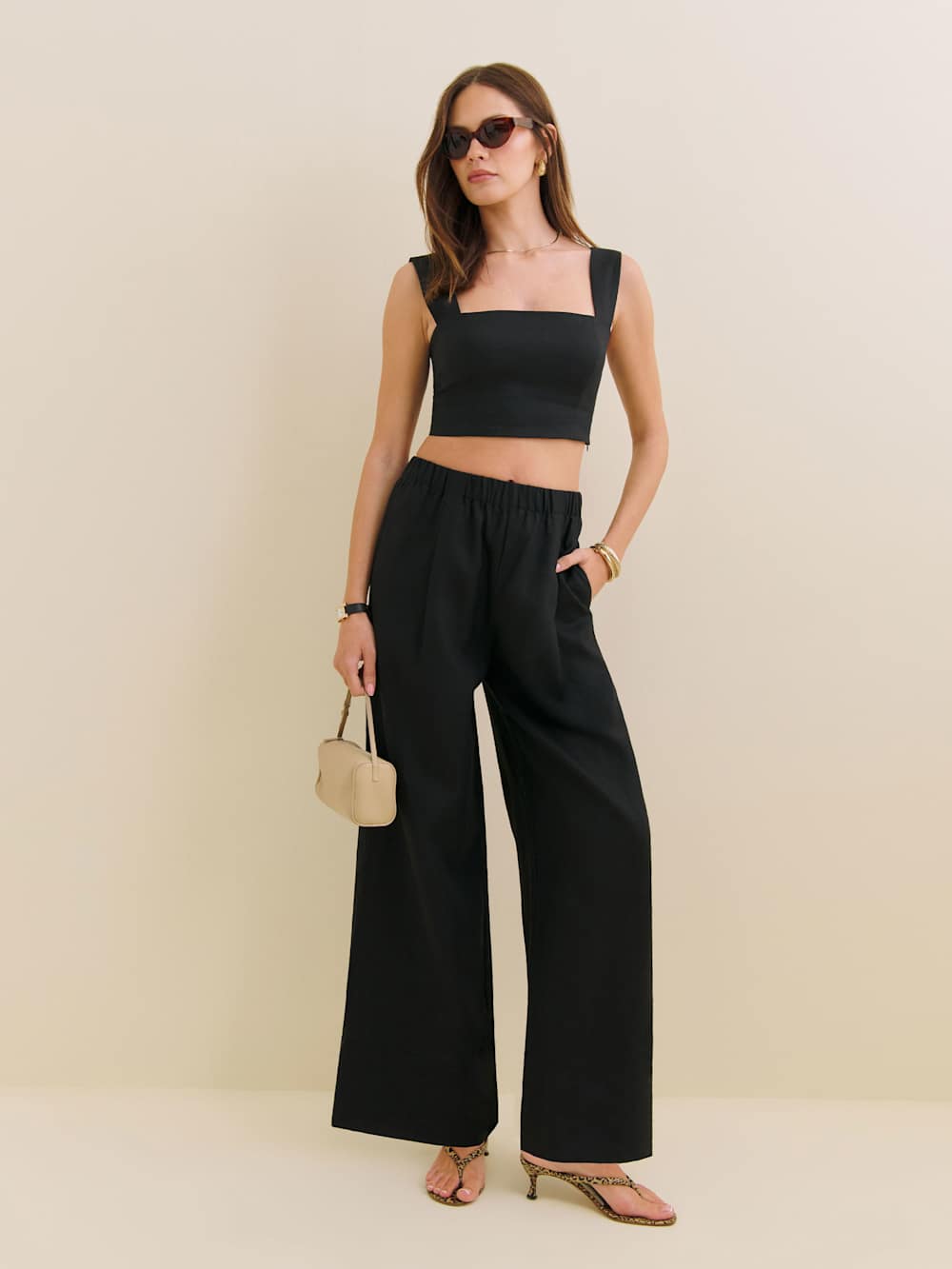 Fernando Linen Wide Leg Pant