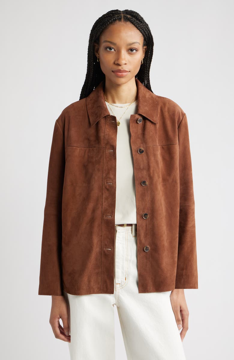 Suede Shirt Jacket
