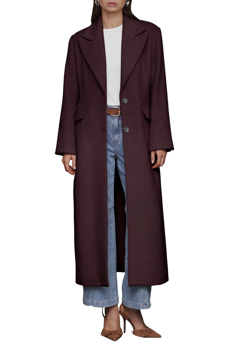 Strong Shoulder Hourglass Single Breasted Coat