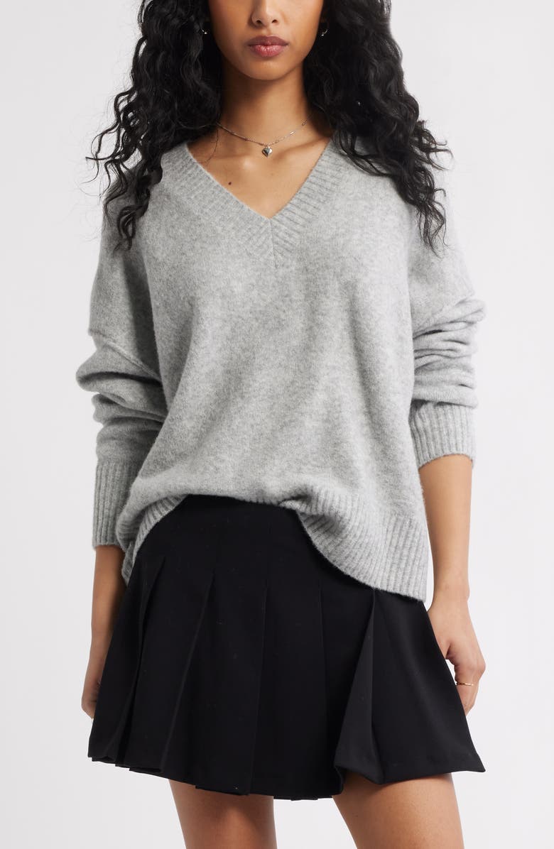 Oversize Cozy V-Neck Sweater