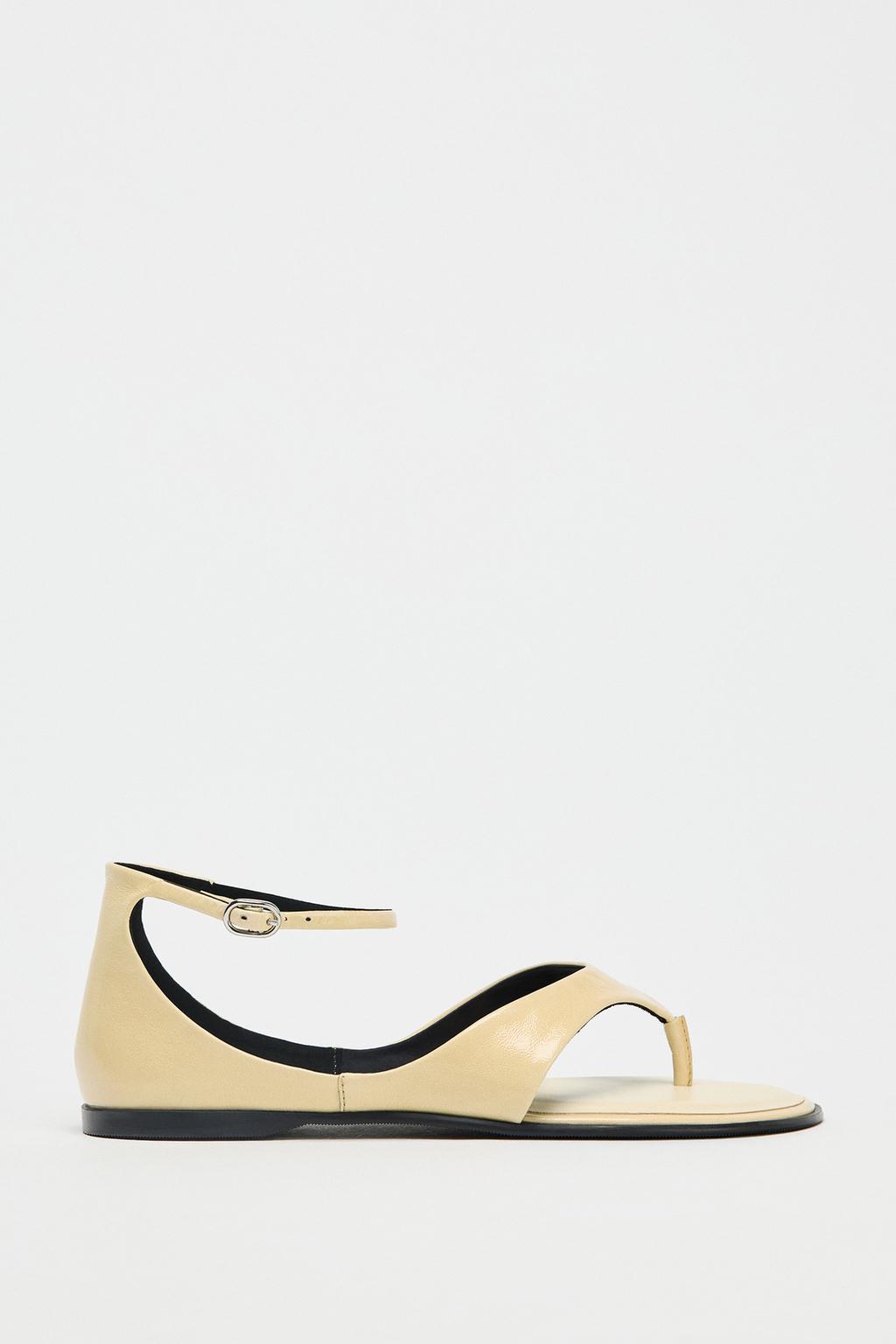 ZARA, Leather Toe Sandals