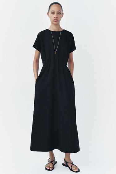 Zw Collection Pleated Midi Dress