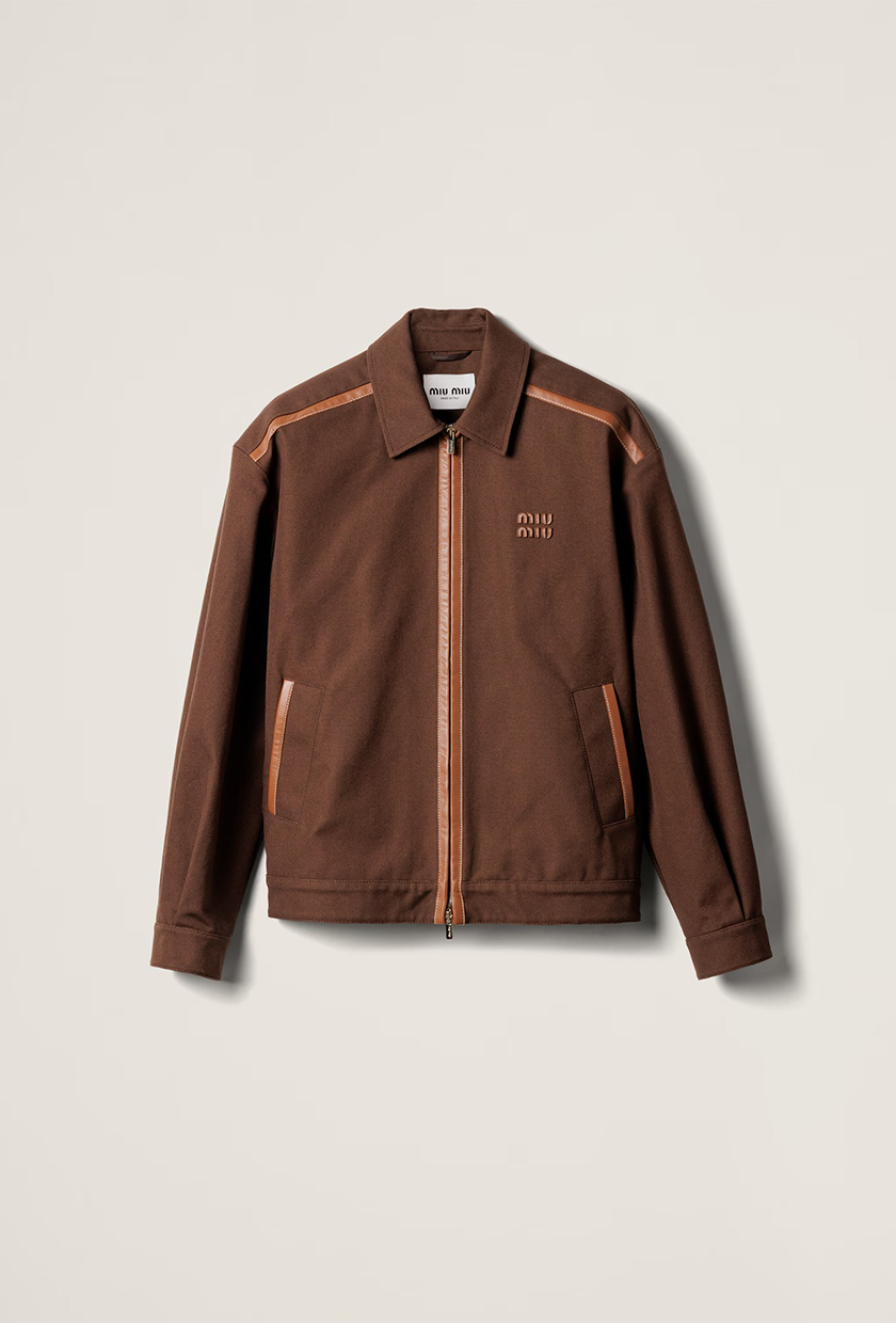 Miu Miu, Jacquard Canvas Blouson Jacket