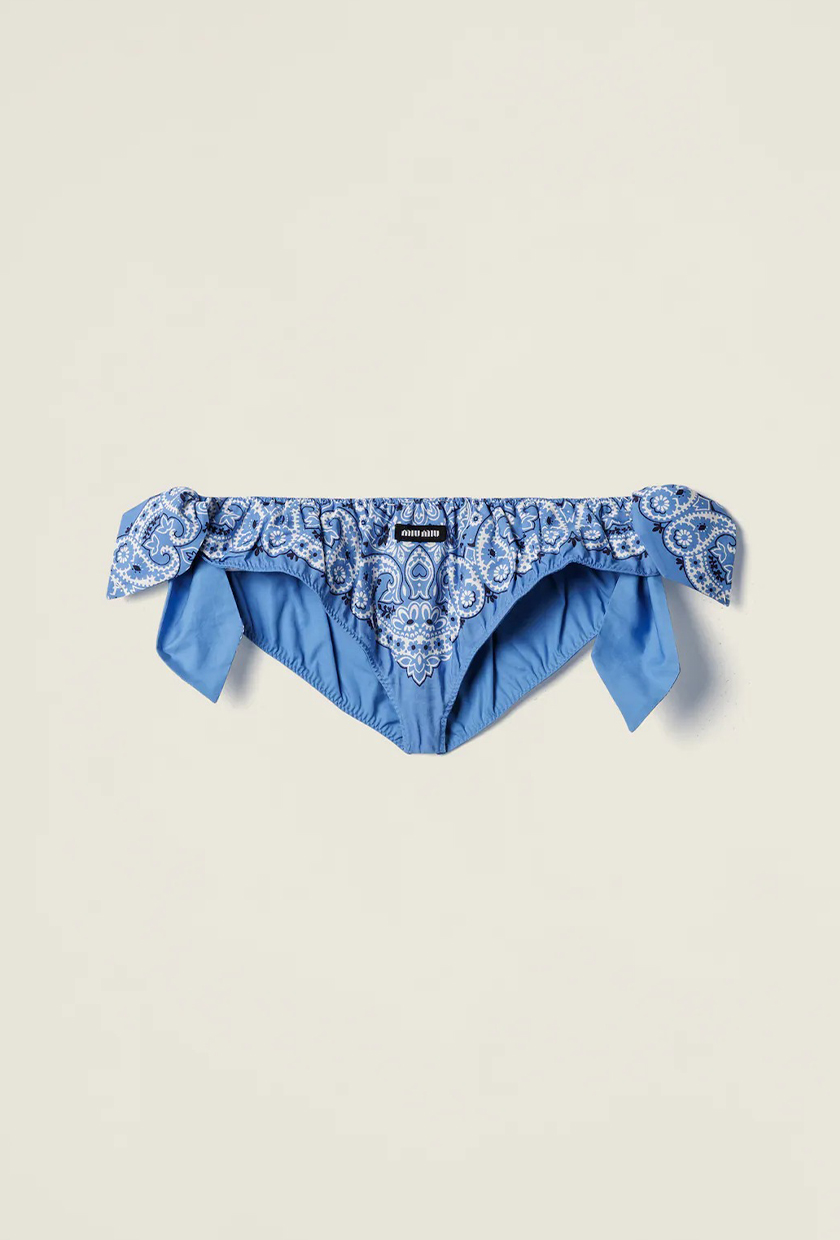 Miu Miu, Printed Poplin Briefs