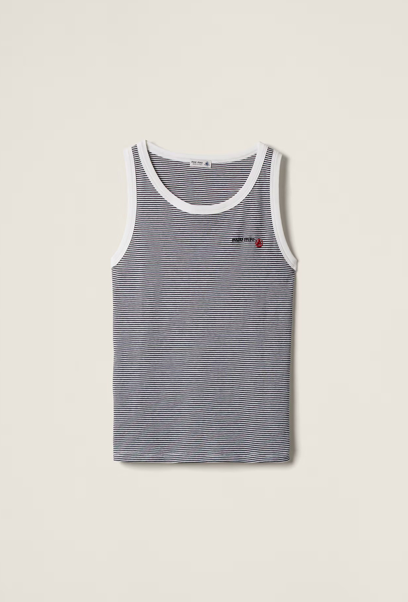 Petit Bateau x Miu Miu , Ribbed Jersey Top