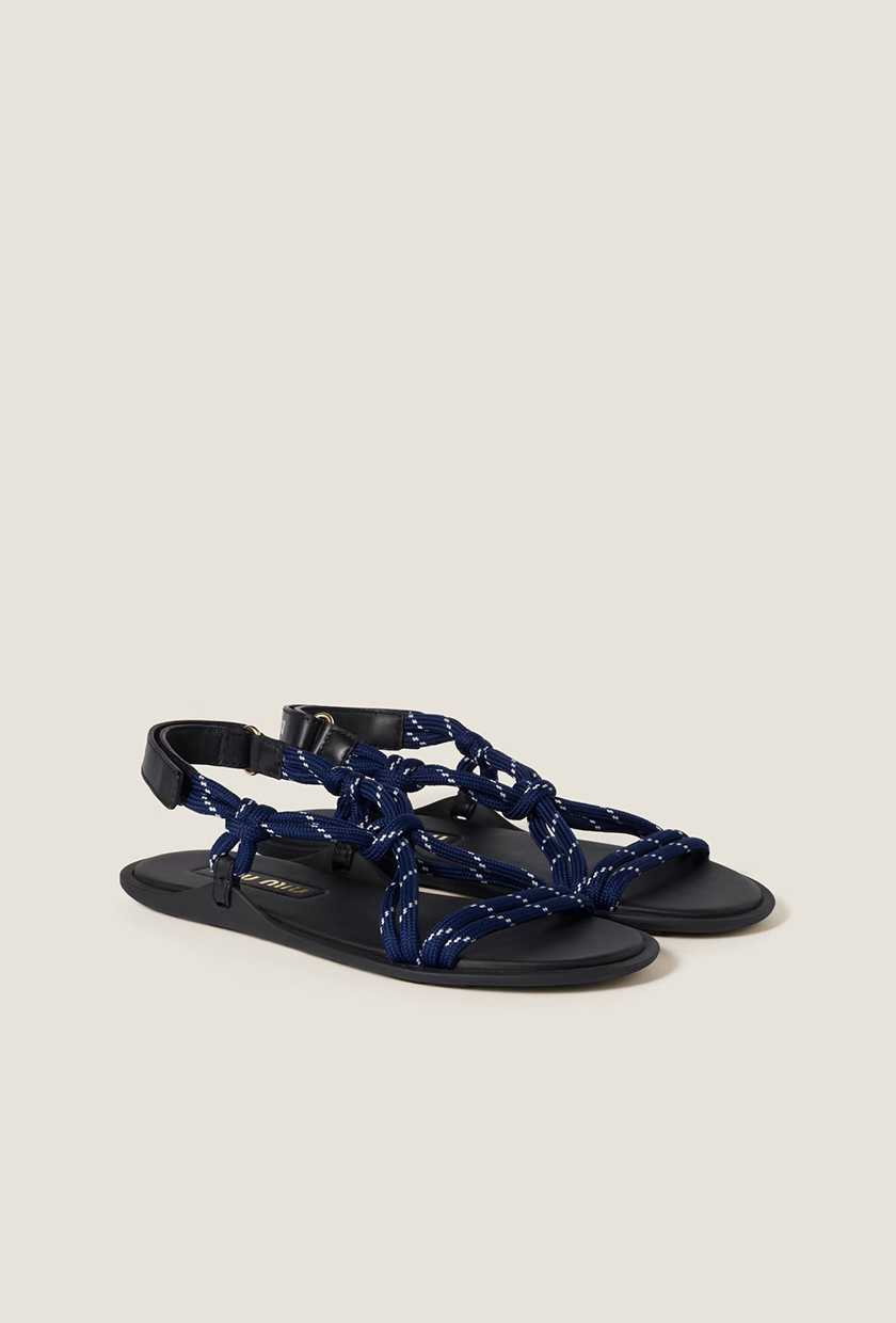 Miu Miu, Riviere Cord Sandals