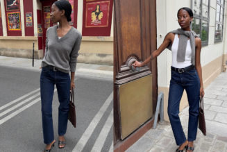I've Just Found *the* Denim Trend Parisian Women Are Wearing With Kitten Heels