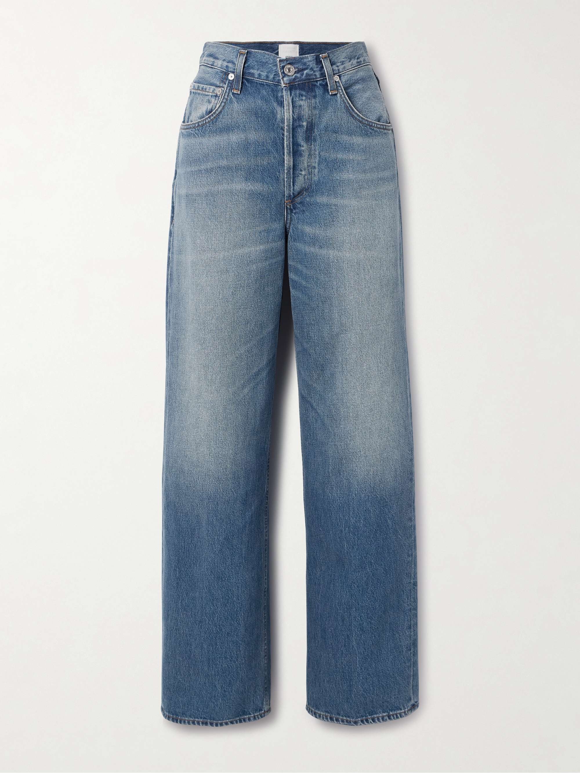 + Argent Ayla Baggy High-Rise Wide-Leg Jeans
