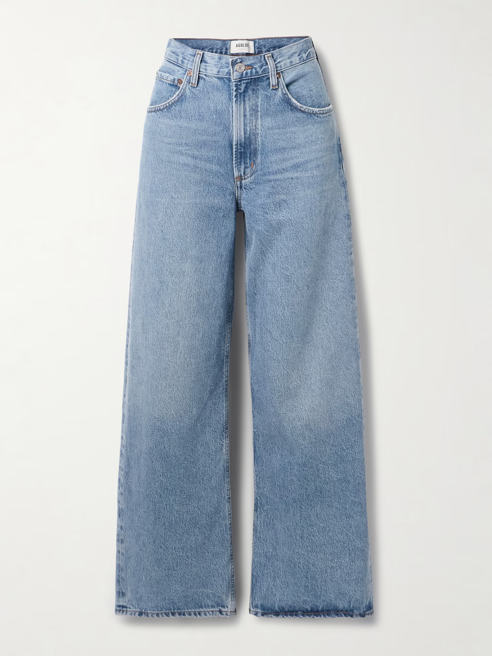 Low Curve Mid-Rise Wide-Leg Jeans