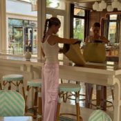Not Linen, Not Denim: The Far Chicer Pant Trend Fashion People in Turkey Are Wearing With White Tank Tops