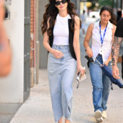 PSA: Fashion People in NYC and Italy Are Wearing This "Dated" Flat-Shoe Trend With Denim Skirts and Dresses