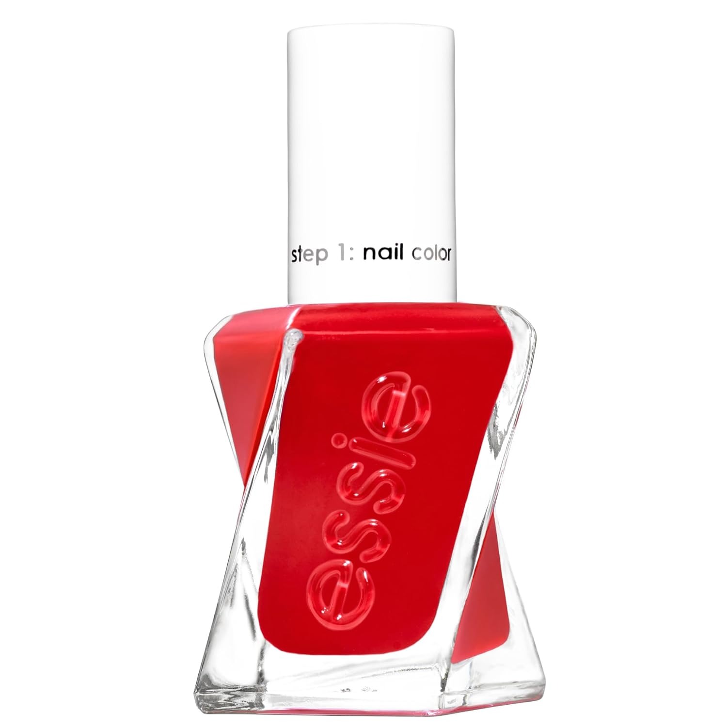 essie, Essie Gel Couture Nail Polish, Long-Lasting Scarlet Red Nail Polish, Vegan, Rock the Runway, 0.46 Fl Oz