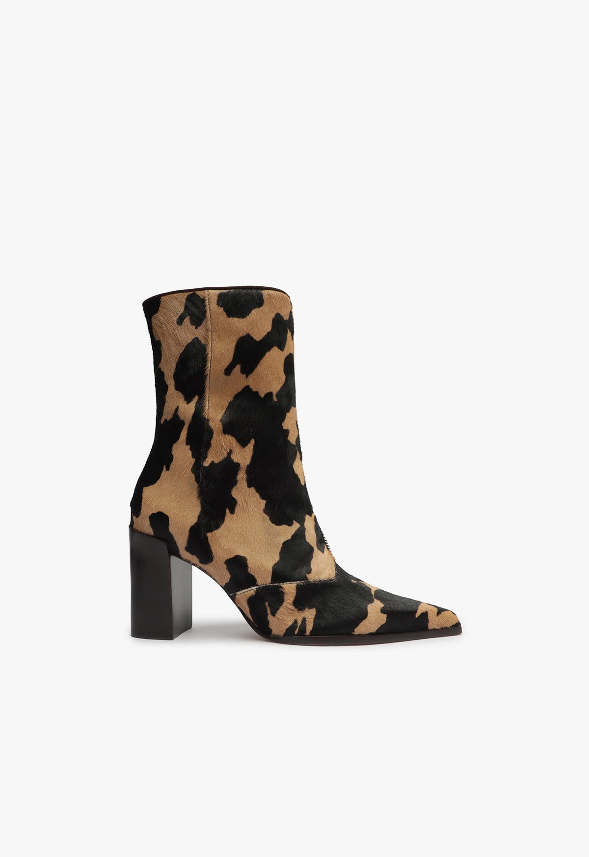 Raffaela Leather Bootie - 5 / Brown / Goat Suede