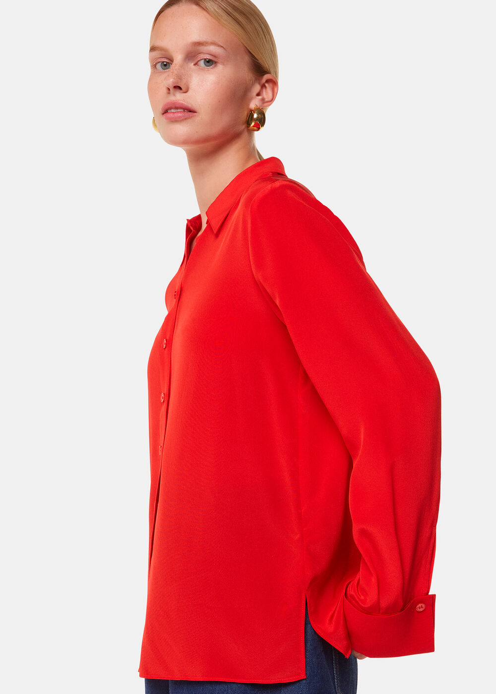 Red Ultimate Silk Shirt